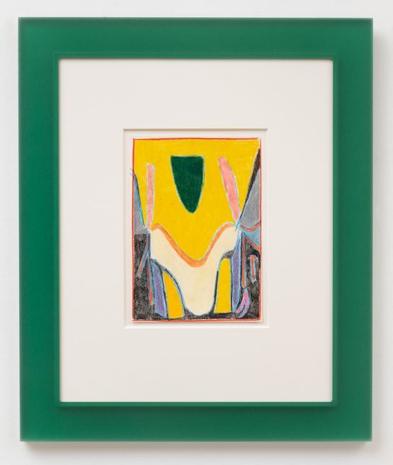 After Scriabin Green by Matt Connors contemporary artwork Works on Paper