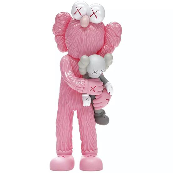 Take - pink by KAWS contemporary artwork Sculpture