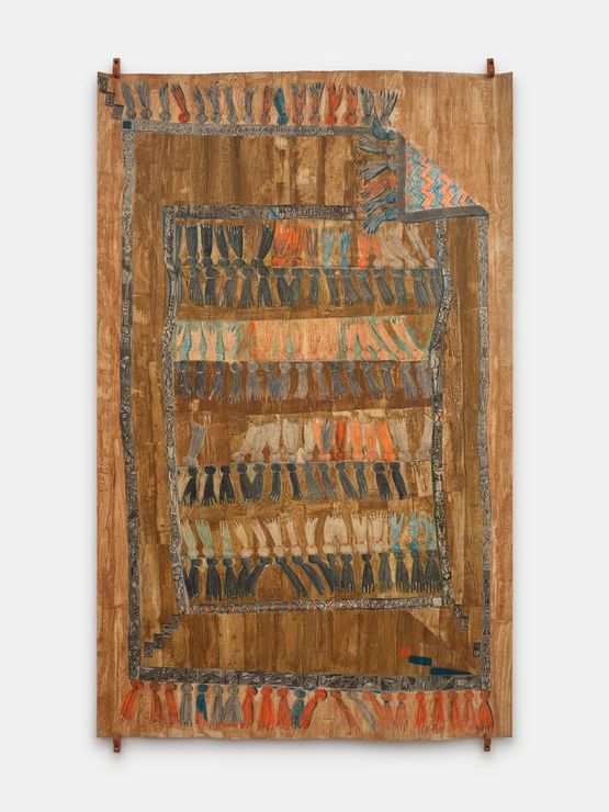 Tassel Rug by Paula Wilson contemporary artwork Works on Paper