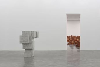 Contemporary art exhibition Antony Gormley Body Politic at White Cube Bermondsey London United Kingdom
