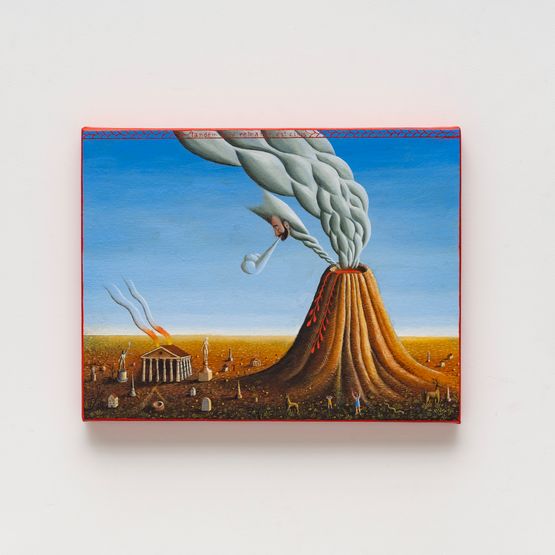 O vulcao by Alex Cerveny contemporary artwork Painting