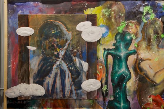 All have their privileged vantage point by Zhou Yilun contemporary artwork Painting