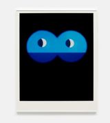 Moon phase through binoculars by Joao Maria Gusmao contemporary artwork photography