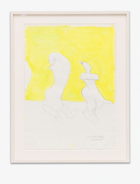 Mr and Mrs Kliny by Maria Lassnig contemporary artwork Works on Paper