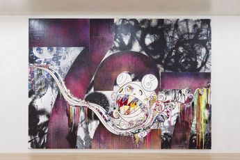 Contemporary art exhibition Takashi Murakami STILL LIFES WITH FLOWERS at Perrotin Shanghai China