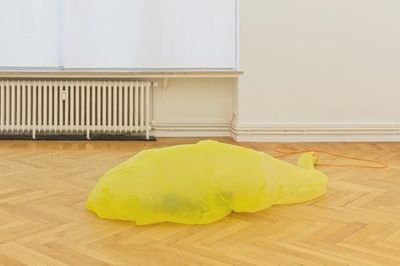Ian Kiaer Endnote yellow Galerie Barbara Wien Berlin 2020
