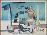 THE ATLANTIC WALL by Chris Denovan contemporary artwork painting
