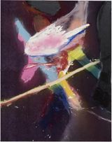 Pinocchios Last Ride by Julian Schnabel contemporary artwork painting works on paper
