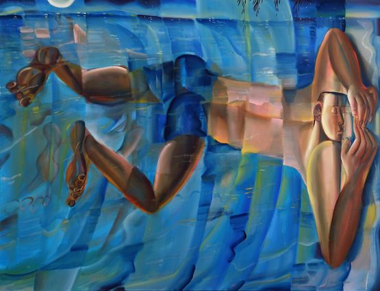 Light of the world by Alvin Ong contemporary artwork Painting