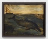 Untitled Delfino con bragozzo by Luigi Zuccheri contemporary artwork painting