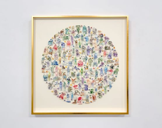 MONEY MAKES THE WORLD GO ROUND XXVII by Carlos Aires contemporary artwork Mixed Media