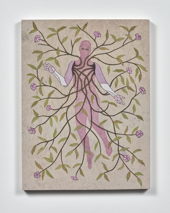 As bare as open flesh by Felipe Baeza contemporary artwork Painting