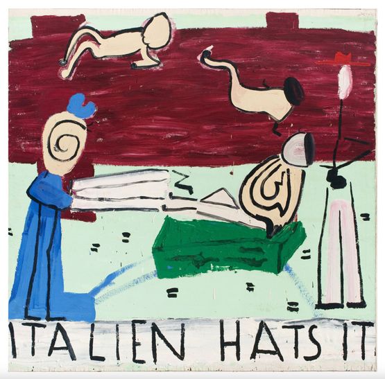 Untitled by Rose Wylie contemporary artwork Painting