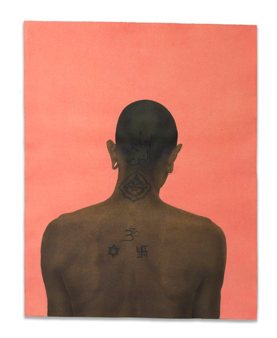 Untitled Man of Faith series by Ali Kazim contemporary artwork Painting