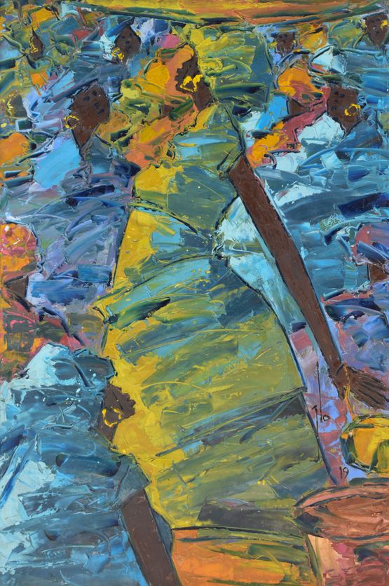 CONFIRMATION HSE 25319 by Professor Ablade Glover contemporary artwork Painting