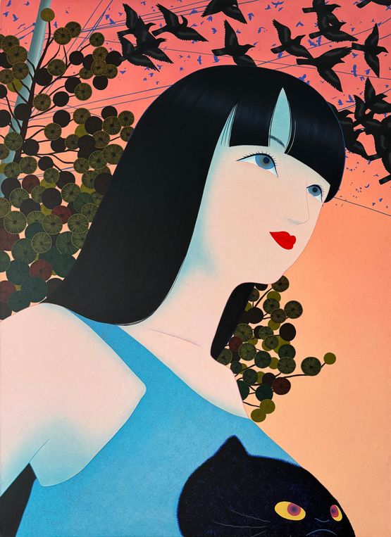 The summer days pass by by Jang Koal contemporary artwork Painting