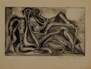 Seated Figure by Krishna Reddy contemporary artwork Print