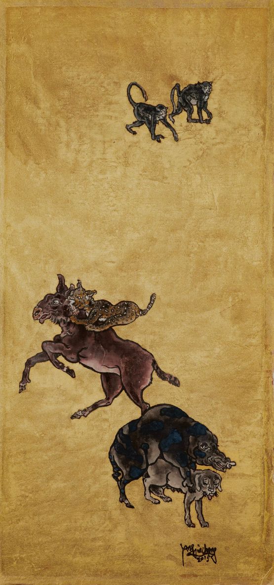 Tale of the 11th Day Golden Sun by Yang Jiechang contemporary artwork Painting