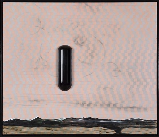 Blind Spot Detecting Unit Brick Wall Illution by Thomas Zipp contemporary artwork Painting