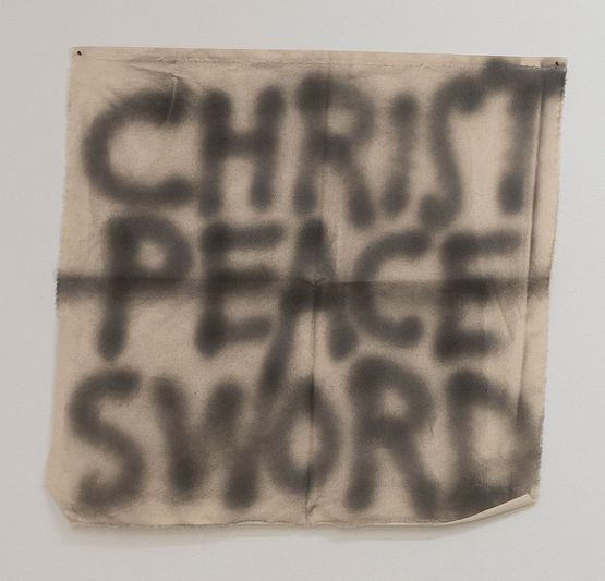 Christ Peace Sword by Tomislav Brajnovic contemporary artwork Painting