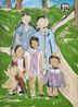 Family Portrait by Lucy Liu contemporary artwork Painting