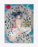 Nepalese rug   Guardian snow leopards advemt with animals and a girl by Aya Takano contemporary artwork Sculpture