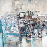 Wall by Abdulkarim Majdal Al-Beik contemporary artwork mixed media painting