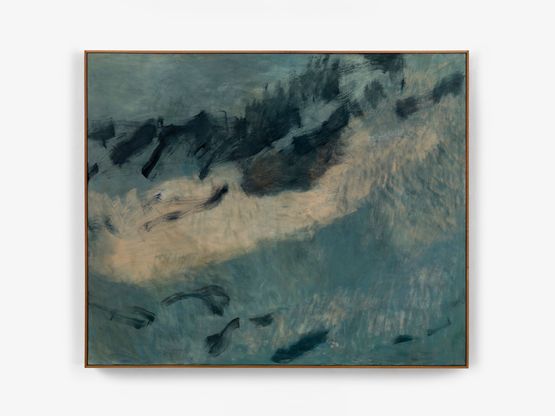 Blue Above the Hills by Nuria Maria contemporary artwork Painting