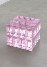 32 New Pink Blocks 6003 by Ann Veronica Janssens contemporary artwork sculpture