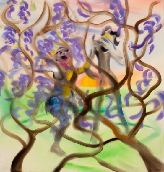 Wisteria Hysteria by Sophie Von Hellermann contemporary artwork Painting
