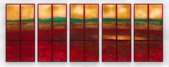 Where Wound Becomes Water by KV Duong contemporary artwork Painting