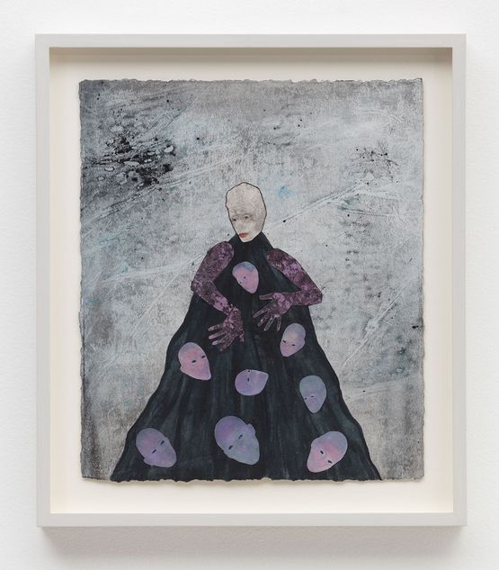 En mar abierto lejos de la tierra en este lejano exterior salado naufrago mi cuerpo pero nunca fallecio by Felipe Baeza contemporary artwork Mixed Media