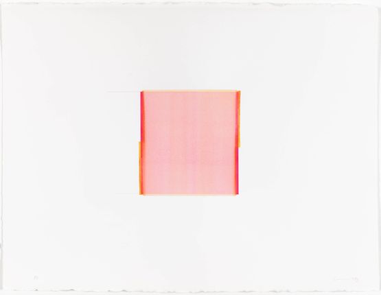 Opera Rose  Gold Green by Callum Innes contemporary artwork Painting