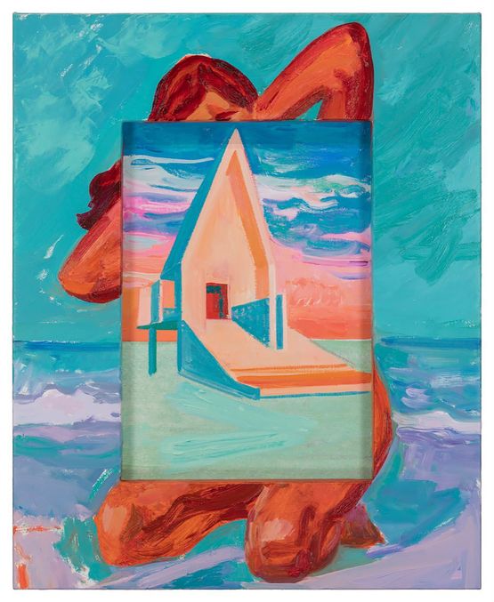 Aranya oil on canvas 80 x 65 x 3.5cm 2018-2021 by Li Qing contemporary artwork Painting
