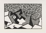 Woodcut on Arches Cover paper by Roy Lichtenstein contemporary artwork works on paper print