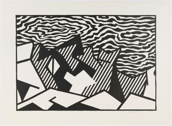 Woodcut on Arches Cover paper by Roy Lichtenstein contemporary artwork Works on Paper