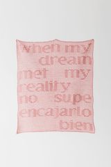 When my dream met my reality no supe encajarlo bien by Maru Quinonero contemporary artwork textile