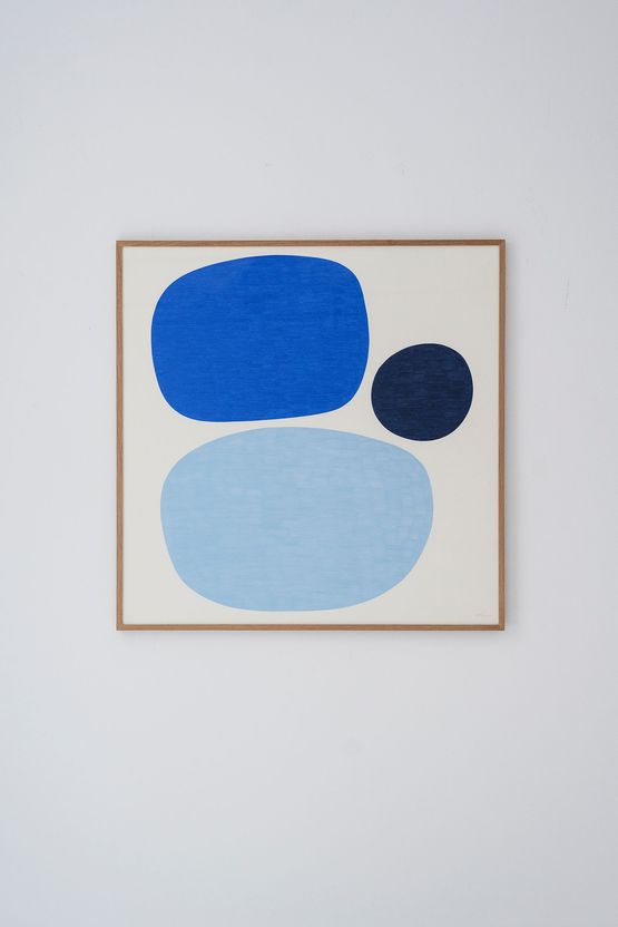 Blue Again by Maru Quinonero contemporary artwork Works on Paper