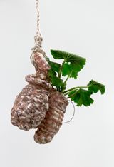 Bud Vase Compact Pink Hanger by Christian Holstad contemporary artwork sculpture
