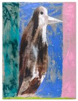 Young magpie by Jenny Watson contemporary artwork painting