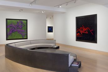 Contemporary art exhibition Bernar Venet When Steel Dreams of Code at Waddington Custot London United Kingdom