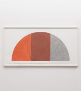 Curved PlaneFigure VII Study A by Robert Mangold contemporary artwork drawing painting works on paper