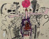 Untitled by Key Hiraga contemporary artwork drawing works on paper