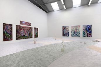Contemporary art exhibition Igor Hosnedl Born in Blue Body at Galerie Eigen  Art Leipzig Germany