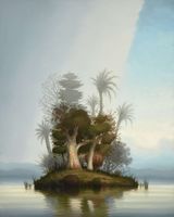 The island is not a refuge by Alexander McKenzie contemporary artwork painting