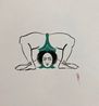 Bend Drawing 5 by Hayv Kahraman contemporary artwork Painting