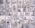 A Day in the Studio by Lisa Milroy contemporary artwork Painting