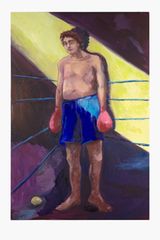 Boxer by Charles Hascoet contemporary artwork painting works on paper
