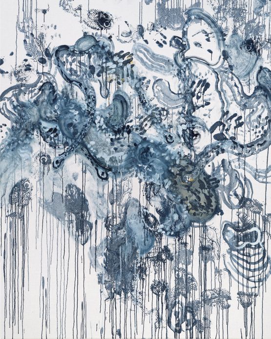 Sarah at work by Maggi Hambling contemporary artwork Painting
