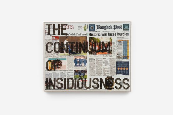 untitled 2024 the continuum of insidiousness bangkok post may 16 2023 by Rirkrit Tiravanija contemporary artwork Painting